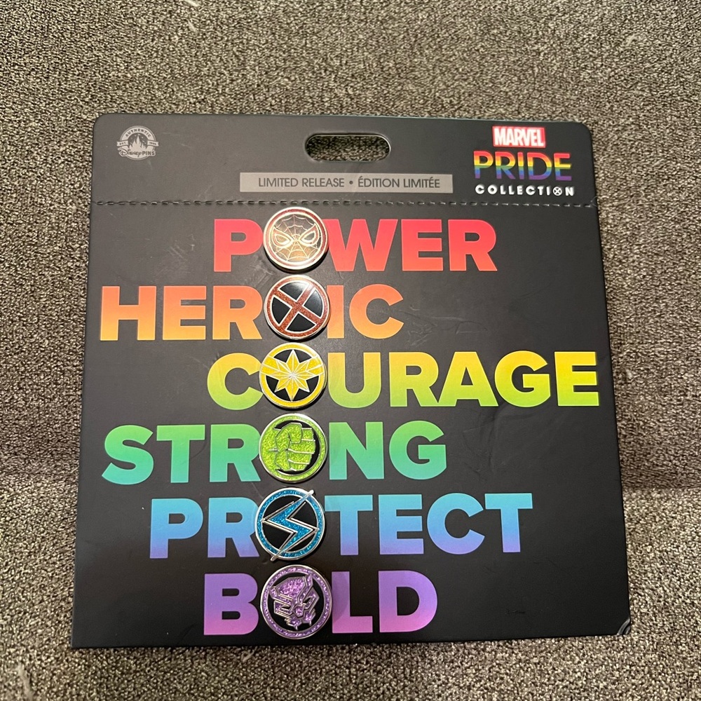 Limited Release Marvel Pride Collection Disney Trade Pins